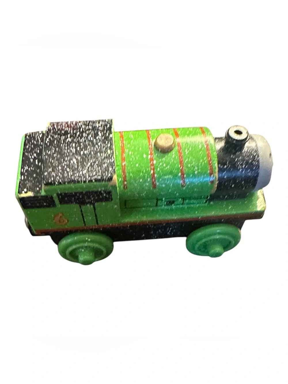 Fisher-Price Snow Covered Percy Thomas & Friends Wooden Railway Train